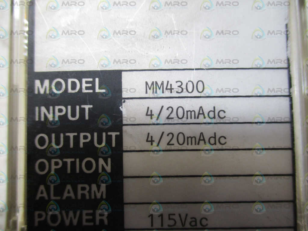 WILKERSON MIGHT MODULE MM4300 RELAY MODULE 4/20mA 115VAC *USED*