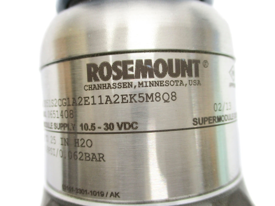 ROSEMOUNT 3051S2CG1A2E11A2EK5M8Q8 0.9PSI NSNP