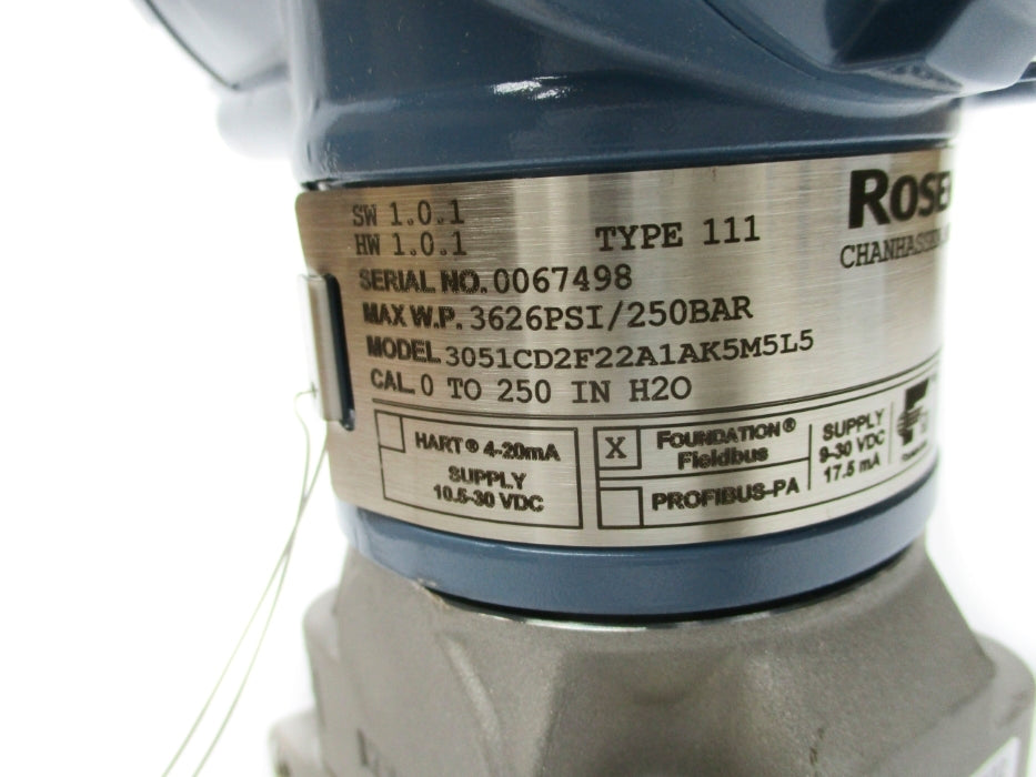 ROSEMOUNT 3051CD2F22A1AK5M5L5 NSMP