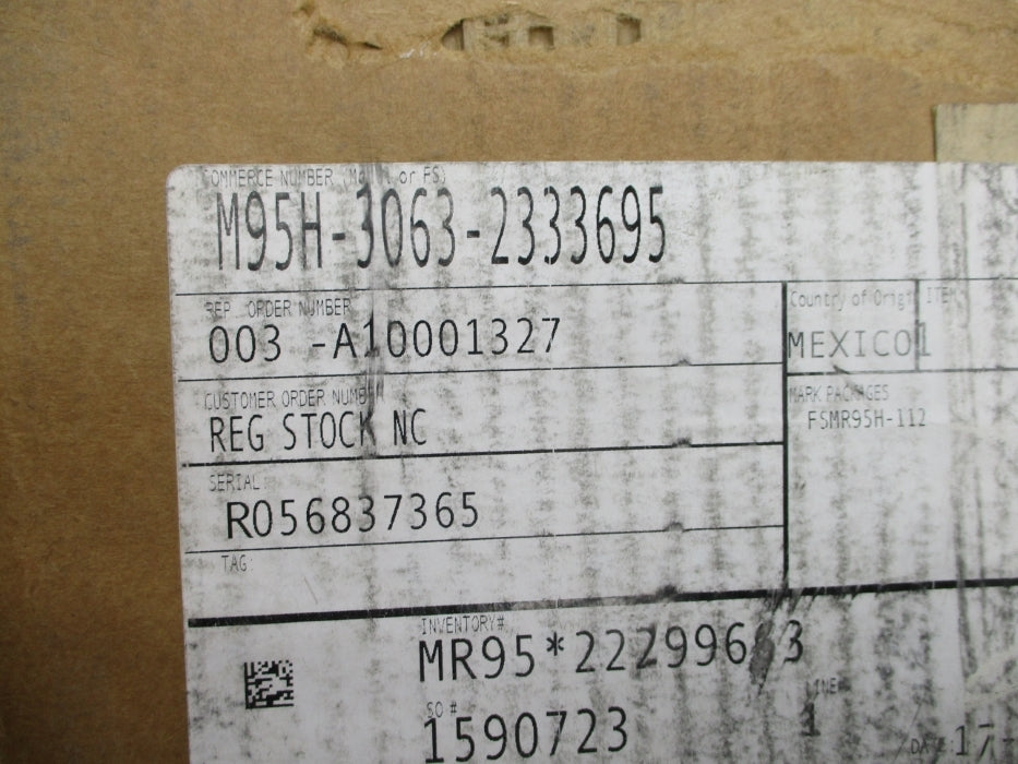 FISHER M95H-3063-2333695 NSFS