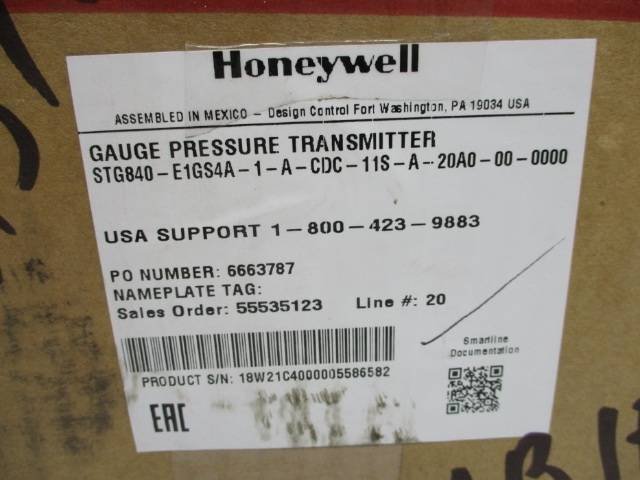 HONEYWELL STG840-E1GS4A-1-A-CDC-11S-A-20A0-00-0000 NSMP