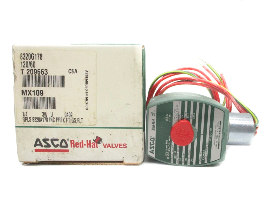 ASCO 8320G178 120V 1/4" NSMP