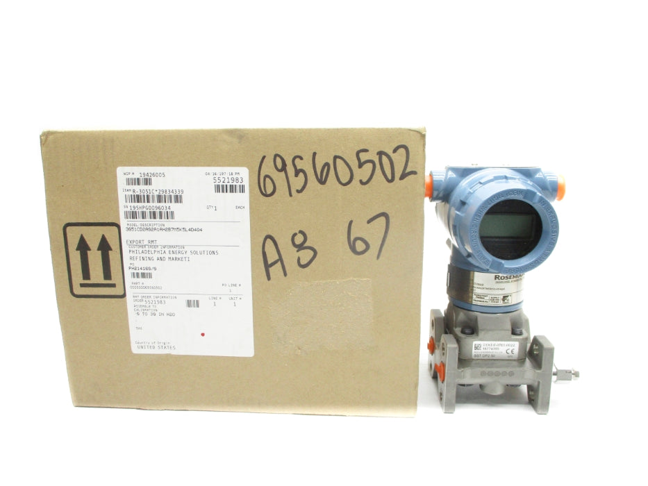 ROSEMOUNT 3051CD2A02A1AH2B7M5K5L4D4Q4 NSMP