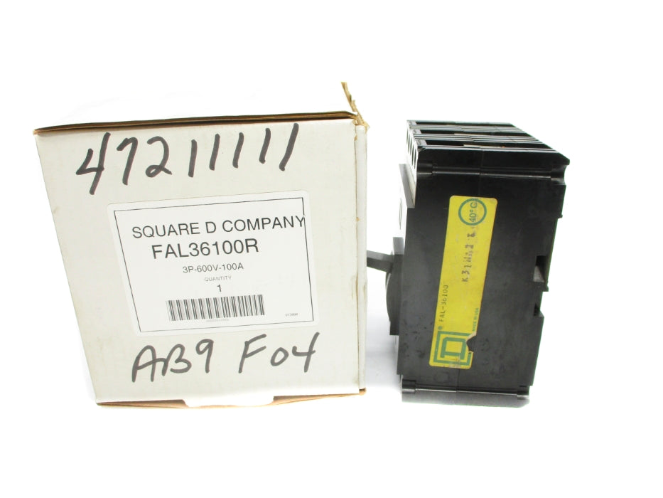 SQUARE D FAL36100R 600V 100A REMAN