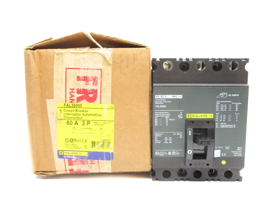 SQUARE D FAL36060 SER. 2 600V 60A NSMP
