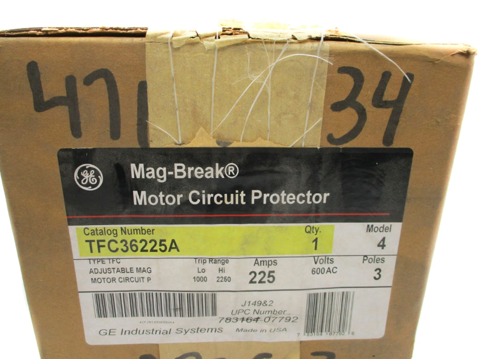 GENERAL ELECTRIC TFC36225A 600V 225A (AS PICTURED) NSFS