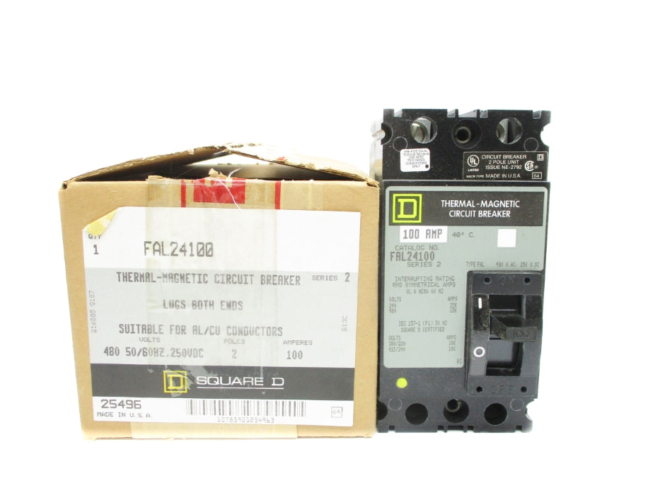 SQUARE D FAL24100 SER, 2 100A 480V NSMP