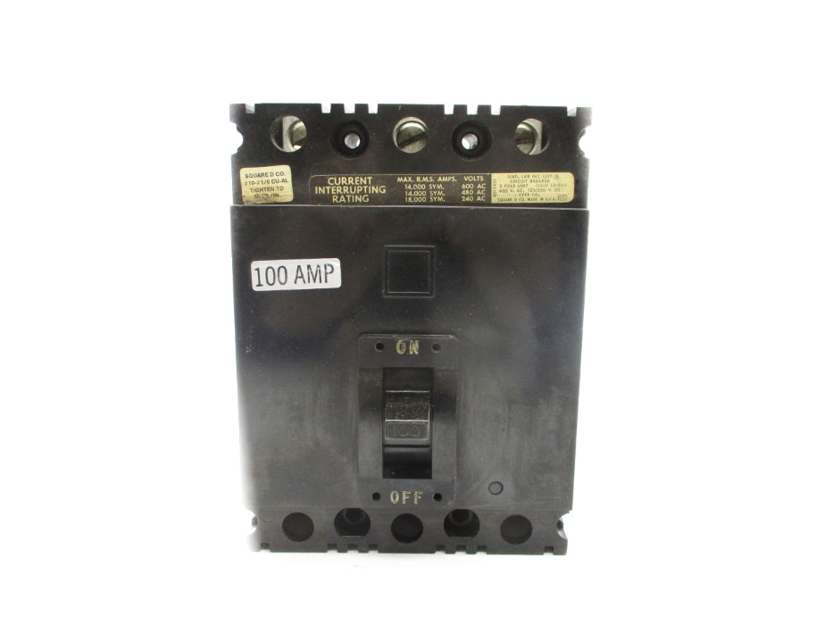 GENERAL ELECTRIC FAL36100 100A 600VAC (BLACK) UNMP