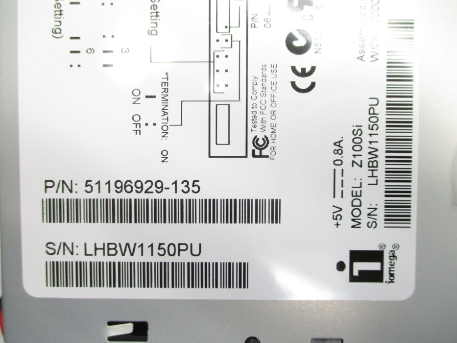 IOMEGA Z100SI 51196929-135 NSNP
