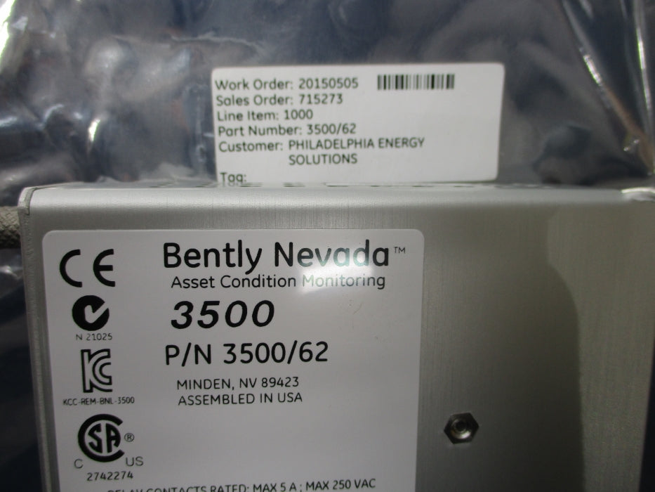 BENTLY NEVADA 3500/62 NSNP