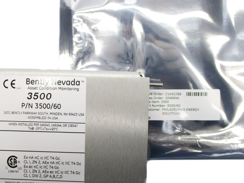 BENTLY NEVADA 3500/60 13819-01 NSNP