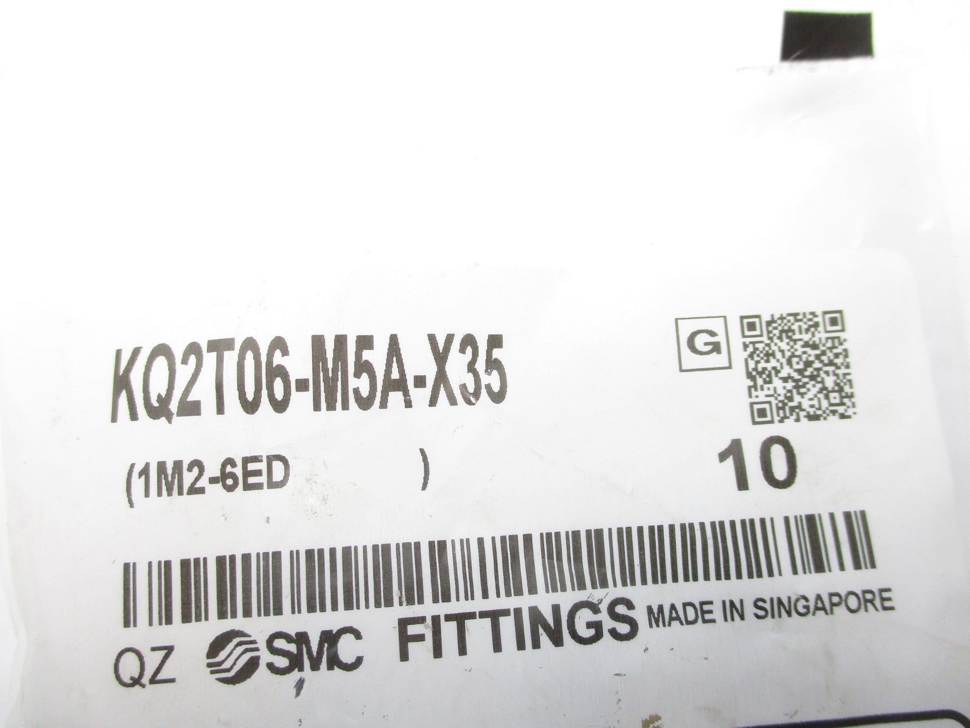 SMC KQ2T06-M5A-X35 (PKG OF 10) NSMP