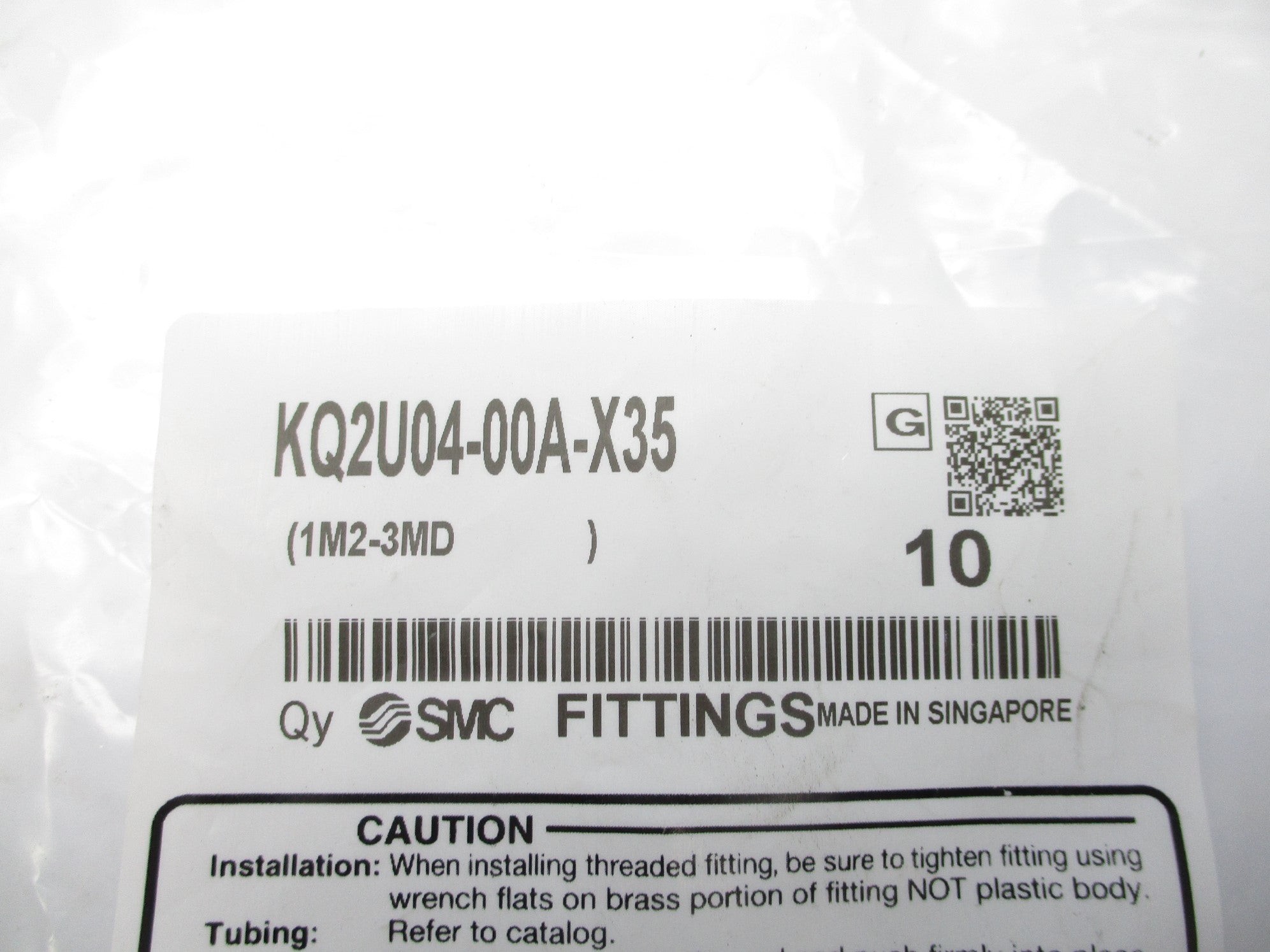 SMC KQ2U04-00A-X35 (PKG OF 10) NSMP