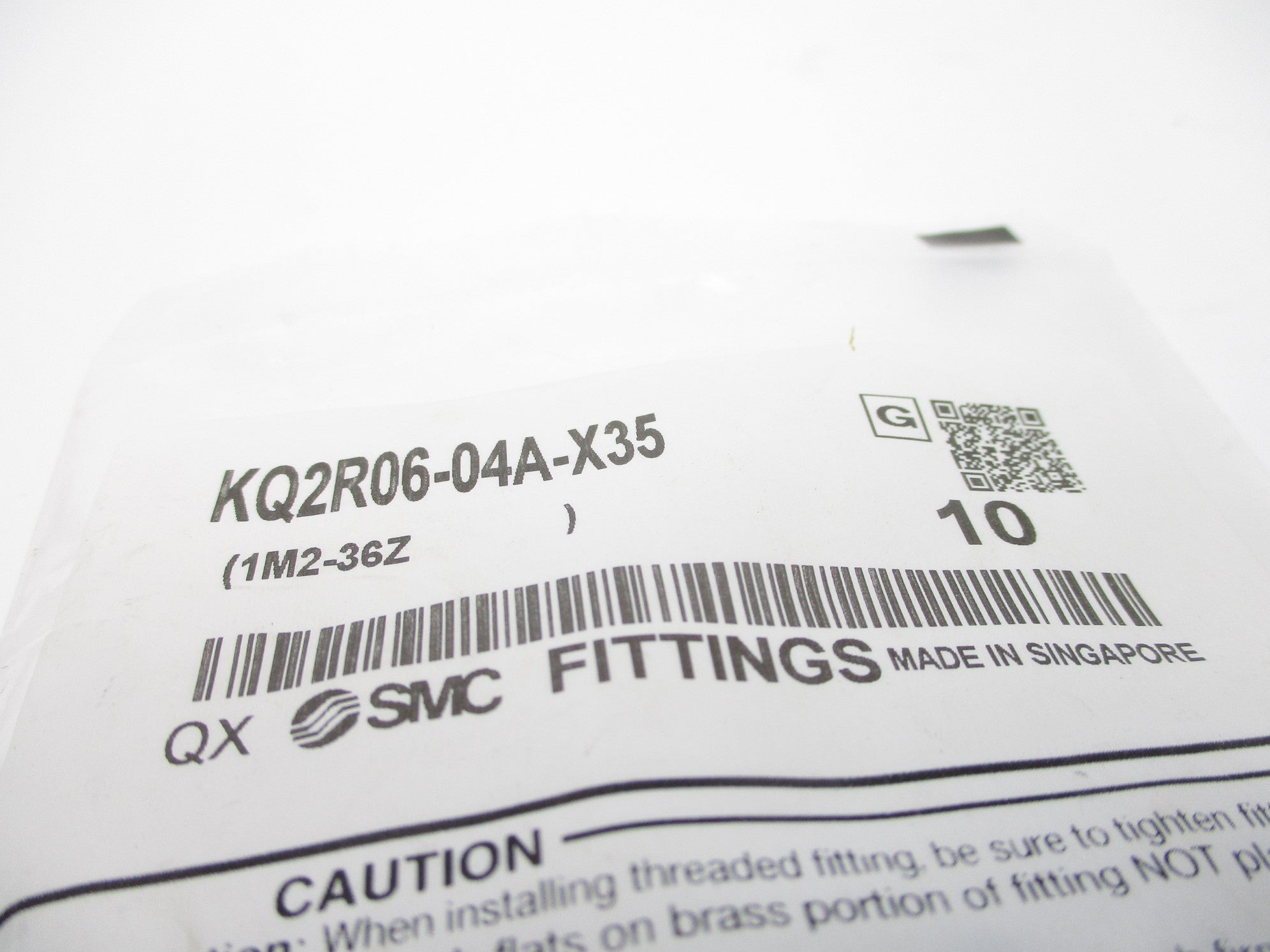 SMC KQ2R06-04A-X35 (PKG OF 10) NSMP