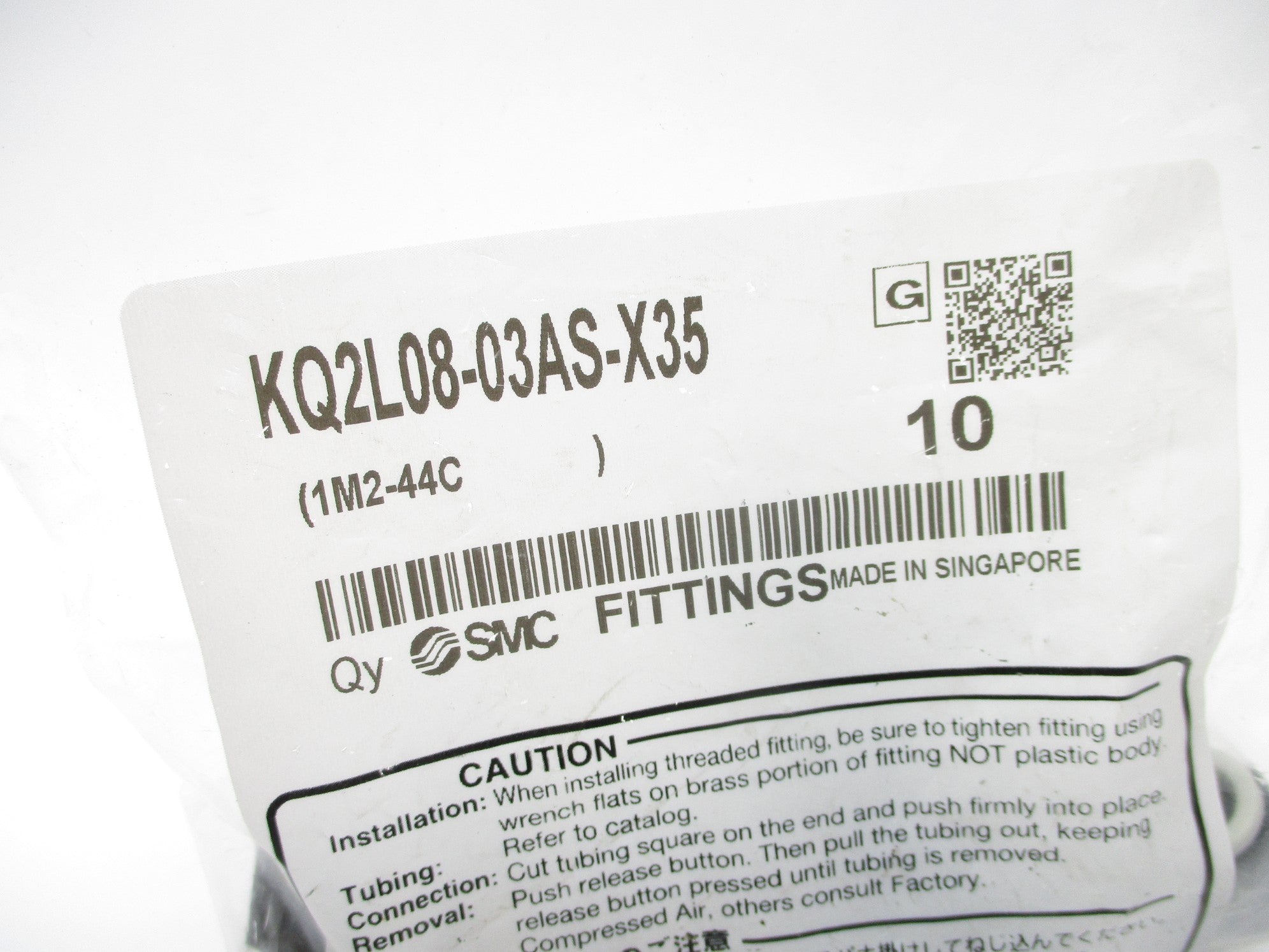 SMC KQ2L08-03AS-X35 (PKG OF 10) NSMP