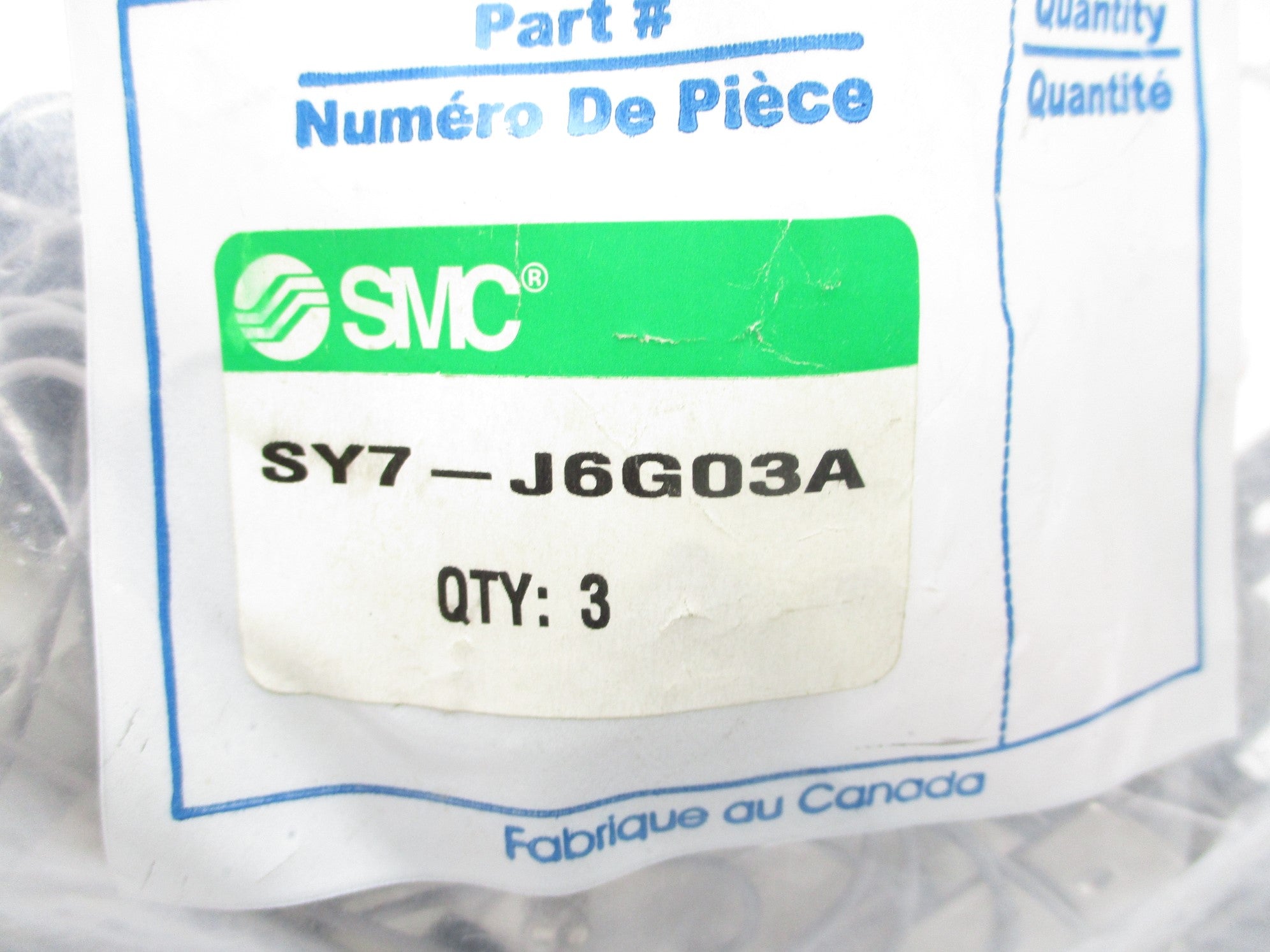 SMC SY7-J6G03A (PKG OF 3) NSMP