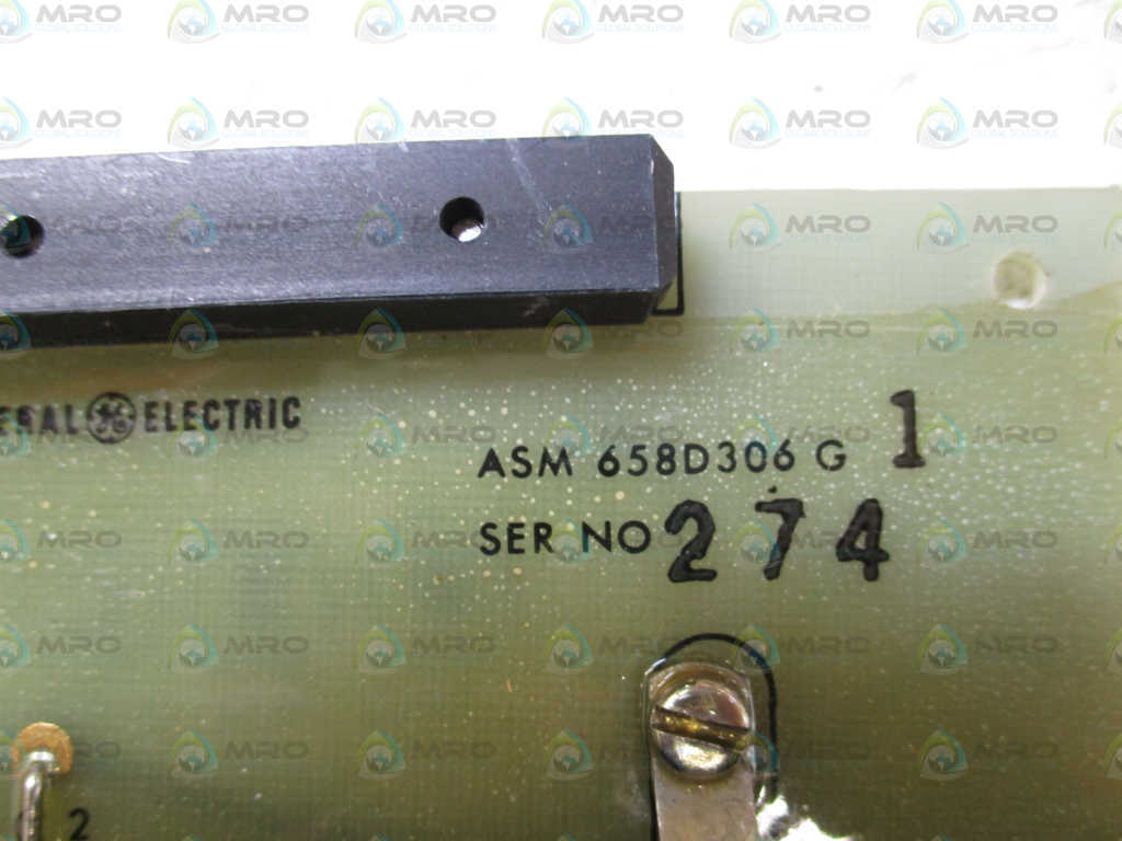 GENERAL ELECTRIC ASM 658D306G1 CIRCUIT BOARD *USED*