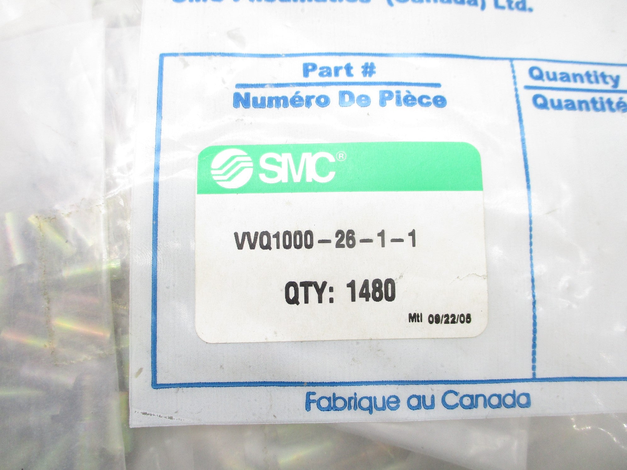 SMC VVQ1000-26-1-1 (PKG OF 1480) NSMP