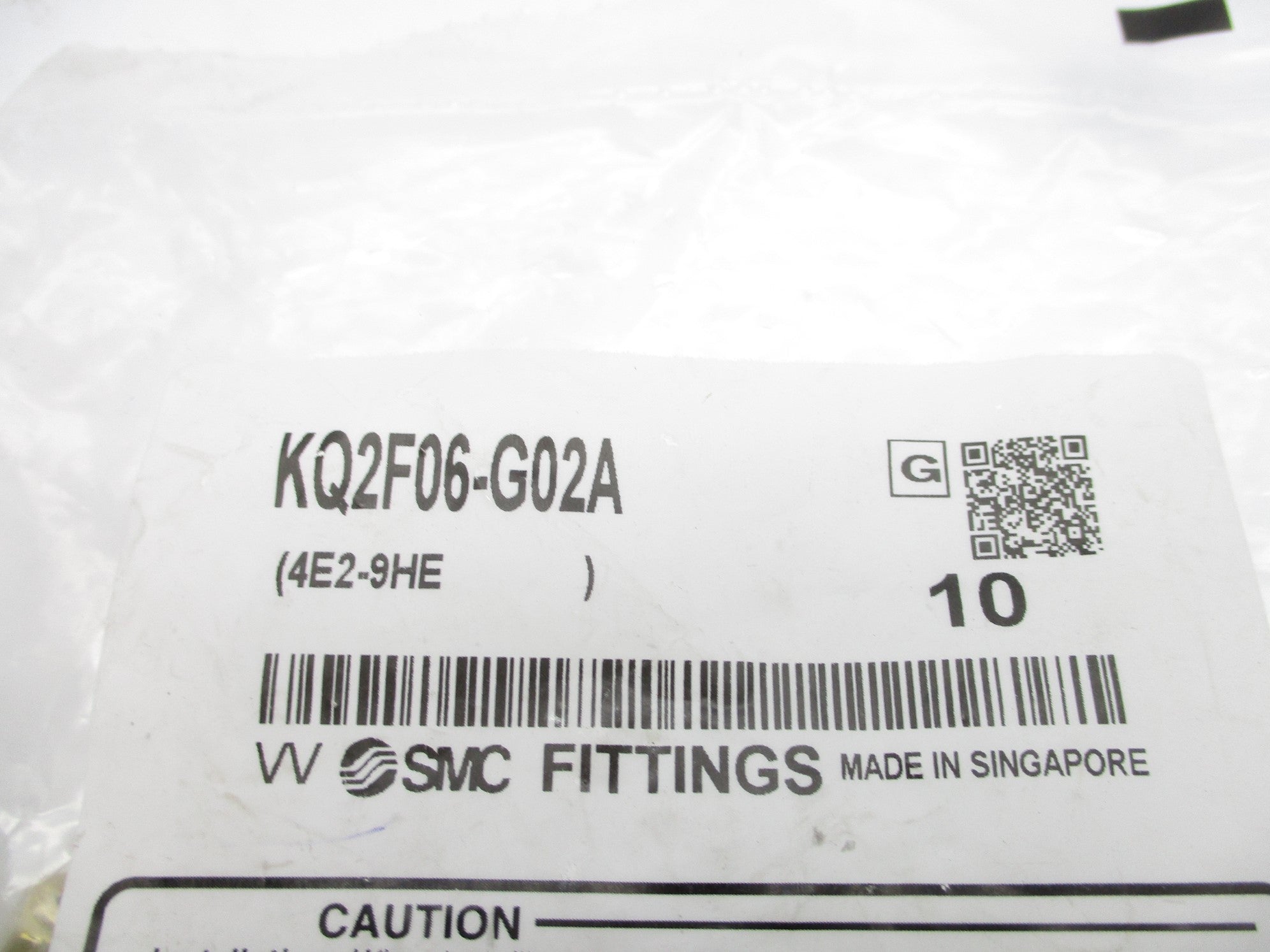 SMC KQ2F06-G02A (PKG OF 10) NSMP