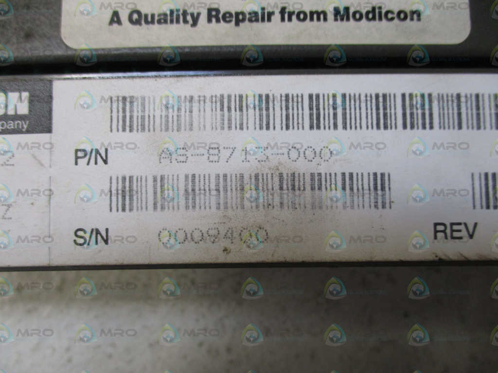 AEG MODICON AS-B806-032 AS-8713-000 OUTPUT MODULE (REPAIRED) *USED*