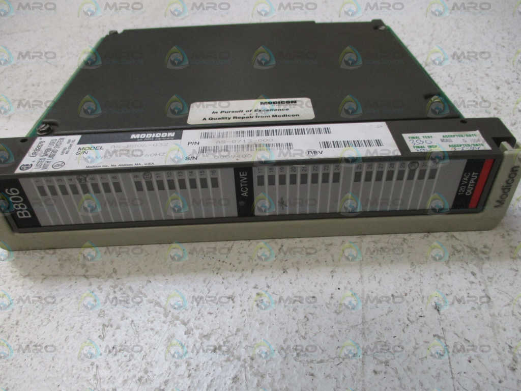 AEG MODICON AS-B806-032 AS-8713-000 OUTPUT MODULE (REPAIRED) *USED*