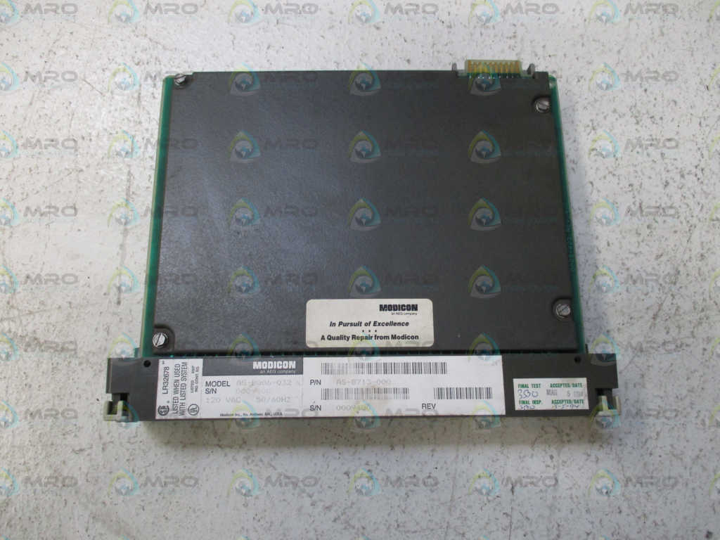 AEG MODICON AS-B806-032 AS-8713-000 OUTPUT MODULE (REPAIRED) *USED*