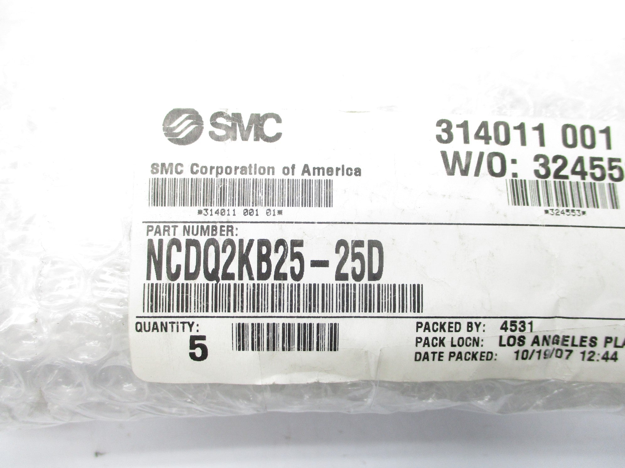 SMC NCDQ2KB25-25D (PKG OF 5) NSMP