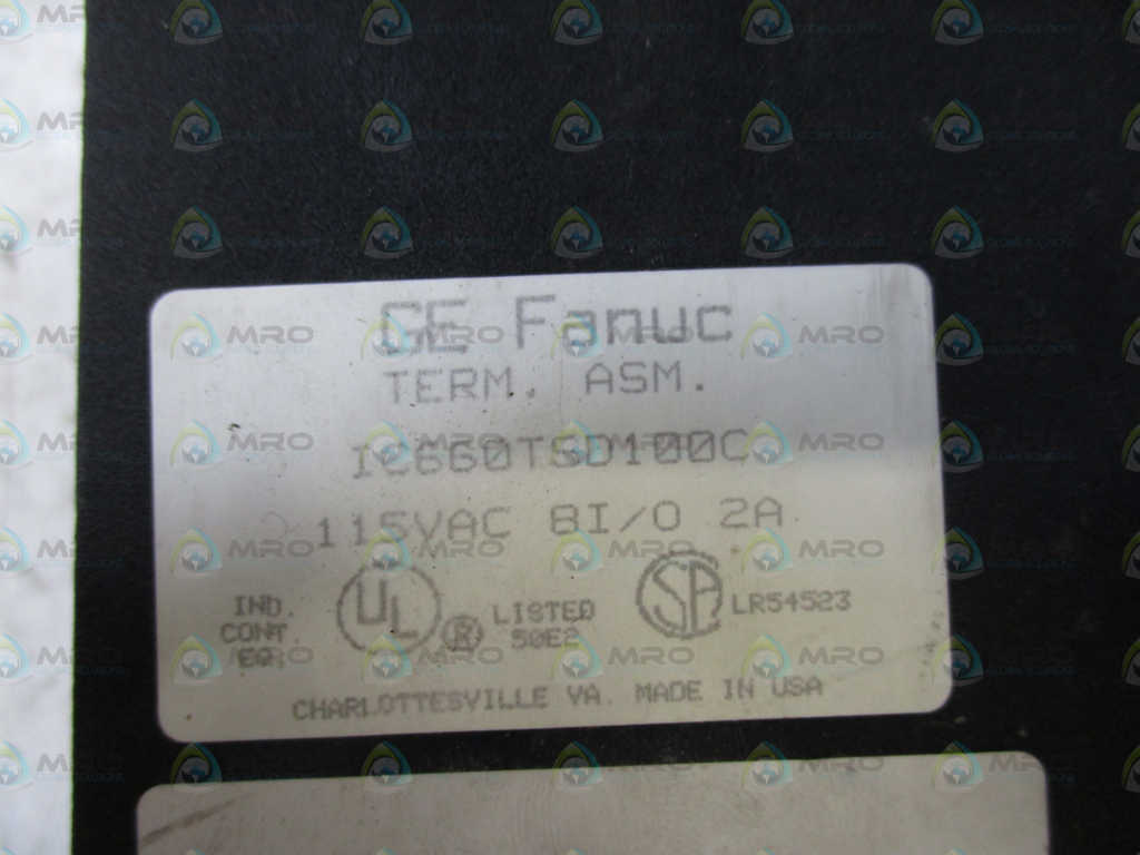 GE FANUC GENIUS IC660TSD100C TERMINAL ASSEMBLY *USED*