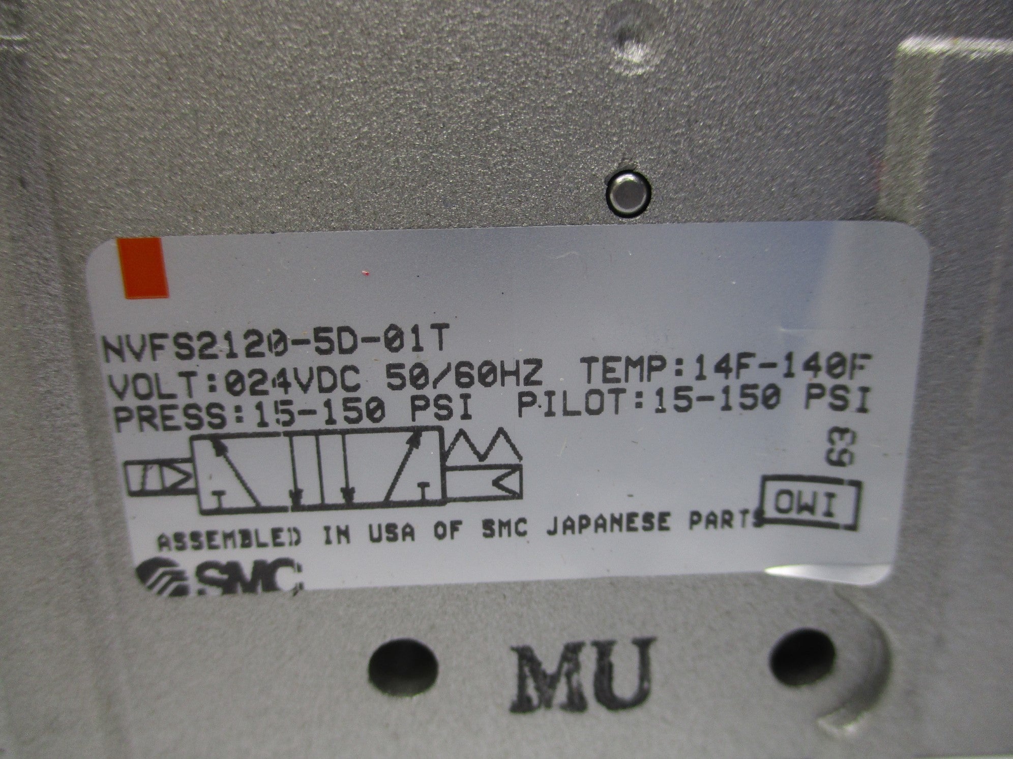 SMC NVFS2120-5D-01T 24VDC 50/60HZ 15-150PSI NSNP
