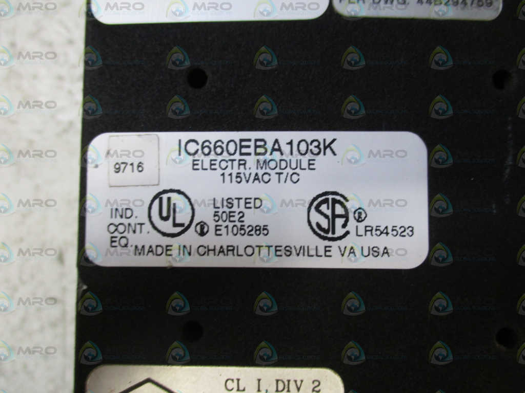 GE FANUC GENIUS IC660BBA103 I/O INPUT MODULE*USED*