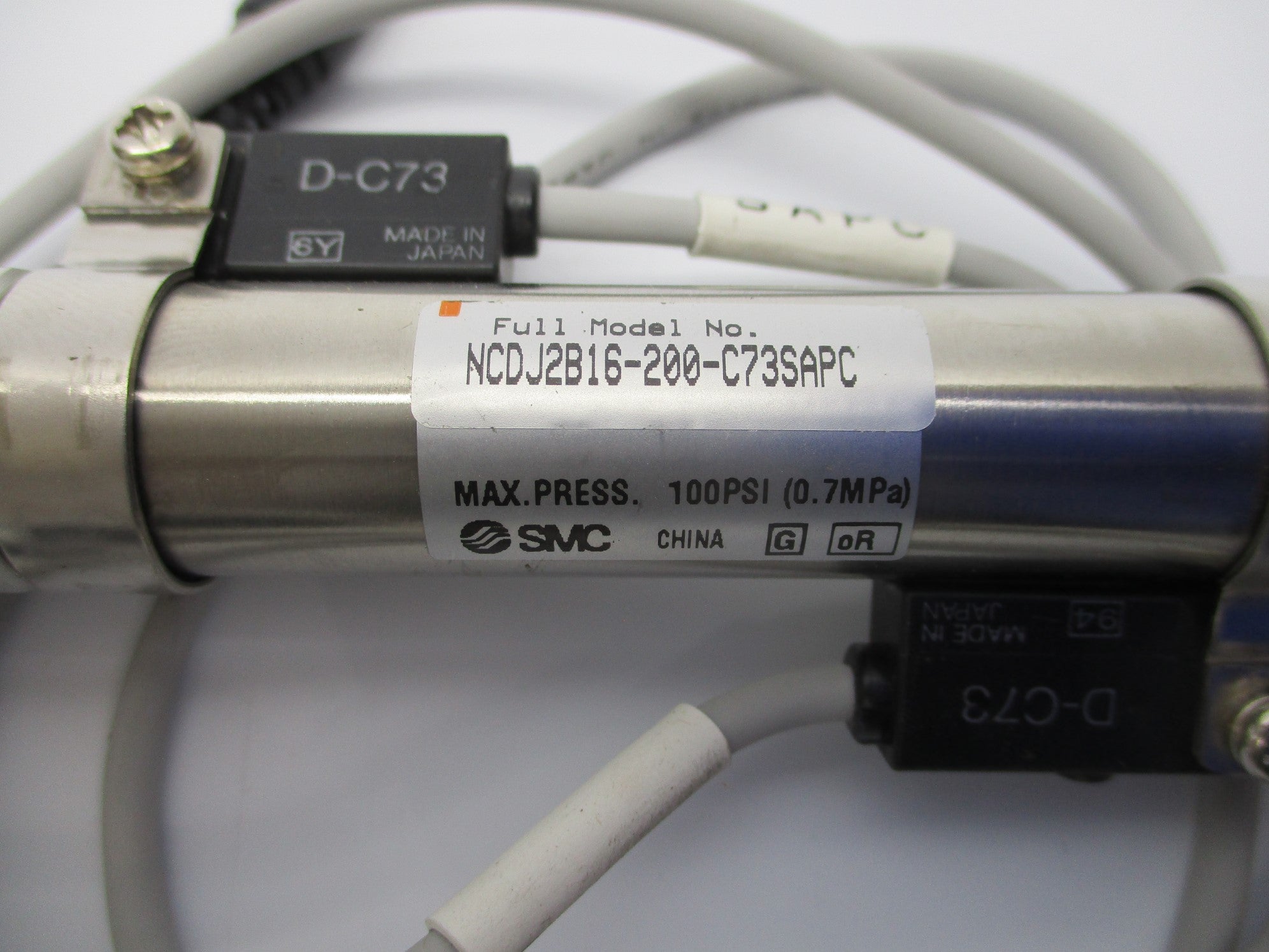 SMC NCDJ2B16-200-C73SAPC 100PSI NSNP