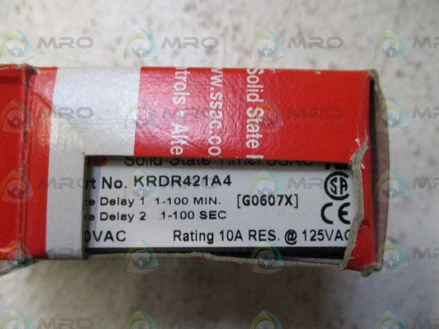 ABB KRDR421A4 SOLID STATE TIMER *NEW IN BOX*
