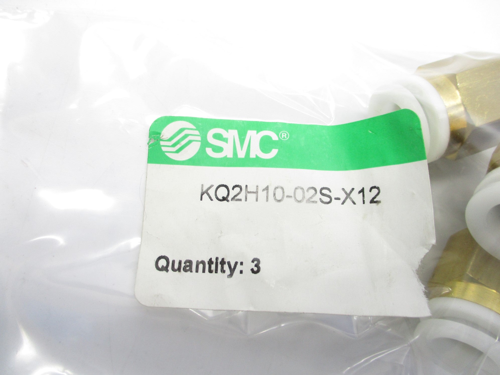 SMC KQ2H10-02S-X12 (PKG OF 3) NSMP
