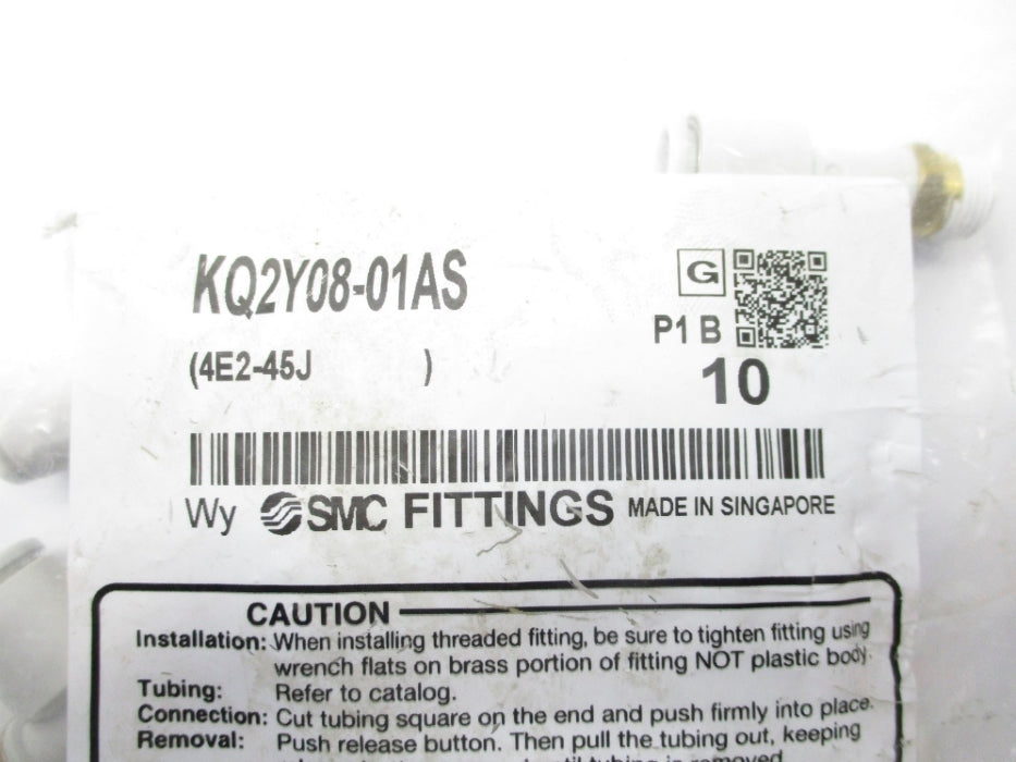 SMC KQ2Y08-01AS (PKG OF 10) NSMP