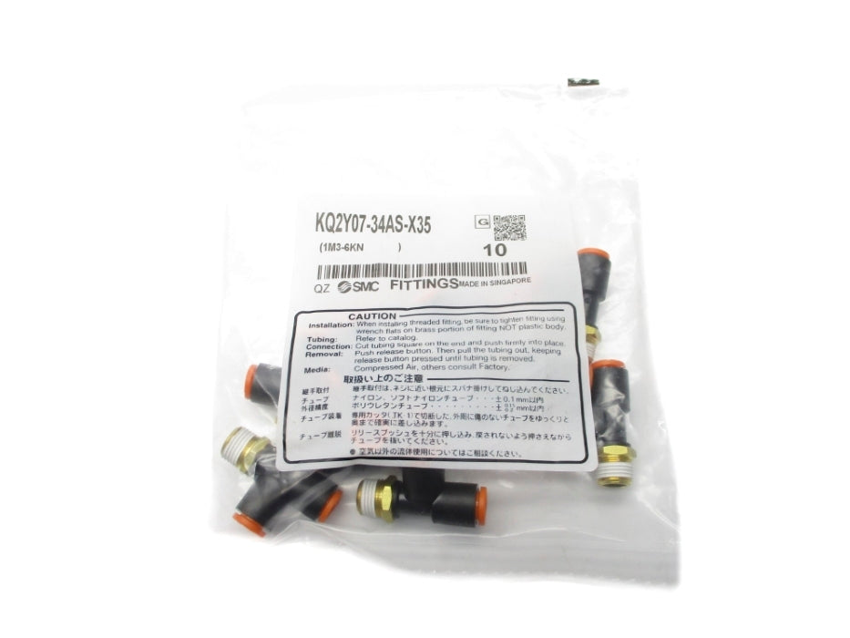 SMC KQ2Y07-34AS-X35 (PKG OF 10) NSMP