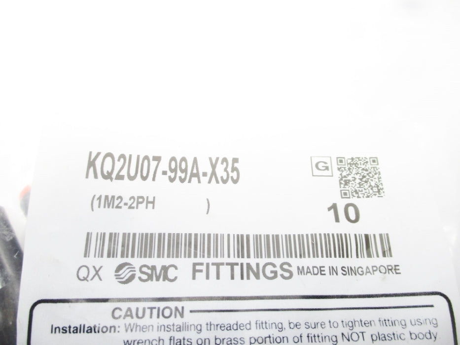 SMC KQ2U07-99A-X35 (PKG OF 10) NSMP