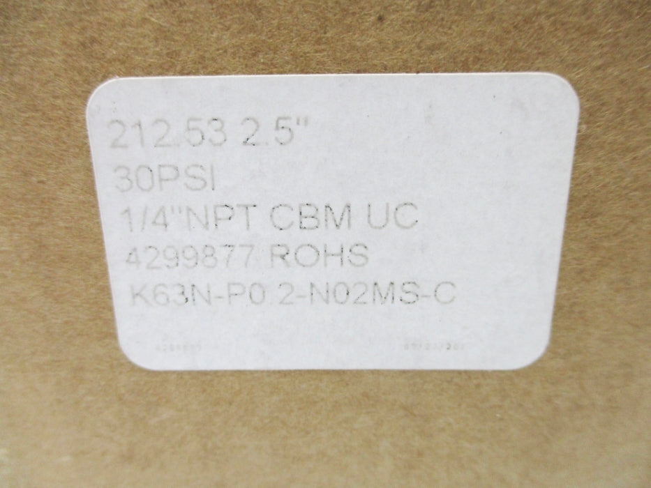 SMC K63N-P0.2-N02MS-C 30PSI NSMP