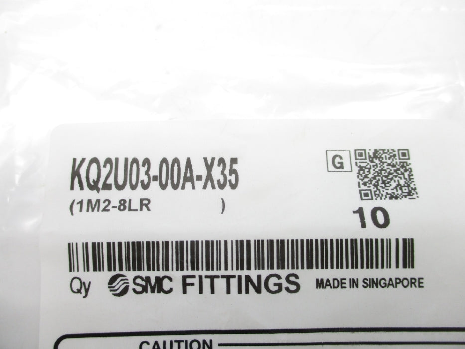 SMC KQ2U03-00A-X35 (PKG OF 10) NSMP