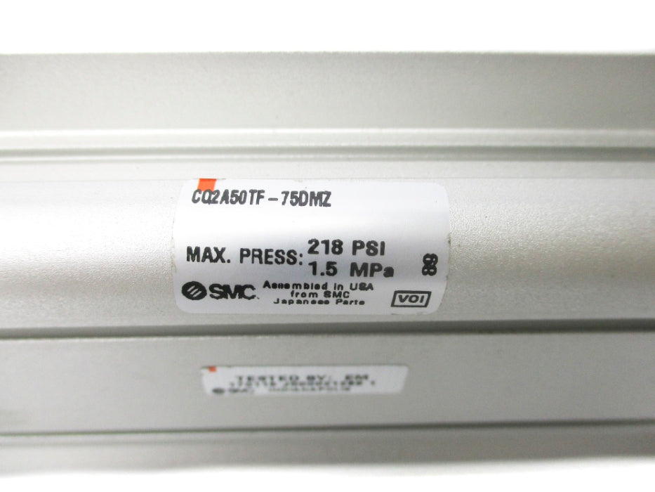 SMC CQ2A50TF-75DMZ 218PSI NSNP