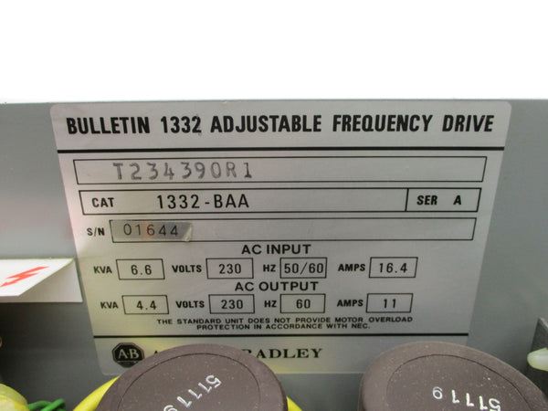 ALLEN BRADLEY 1332-BAA SER. A UNMP