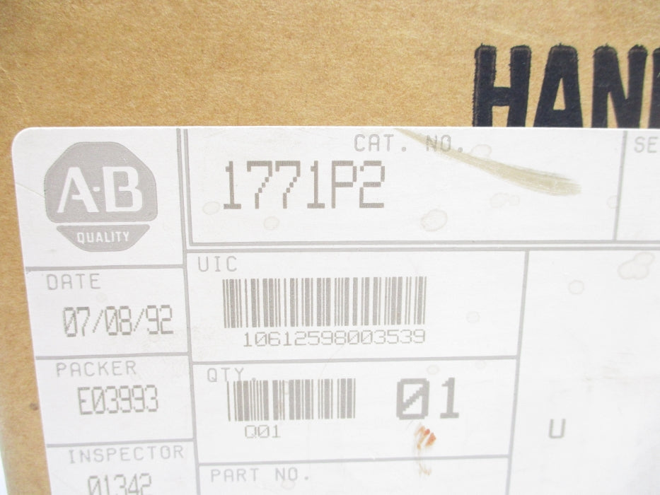 ALLEN BRADLEY 1771-P2 NSMP