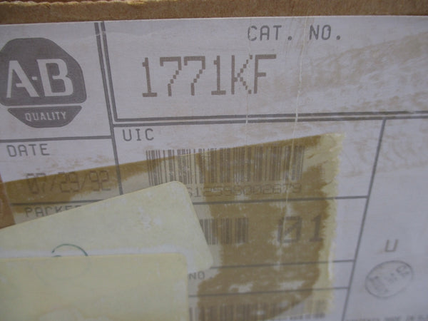 ALLEN BRADLEY 1771-KF F/W J NSMP