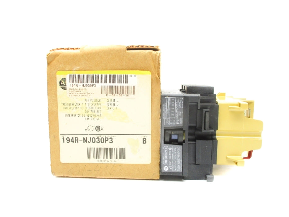 ALLEN BRADLEY 194R-NJ030P3 SER. B (BR/YL) NSMP