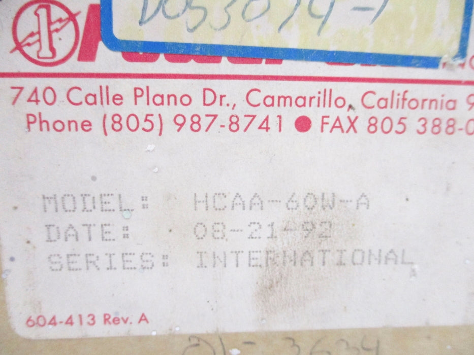 POWER-ONE HCAA-60W-AG NSMP