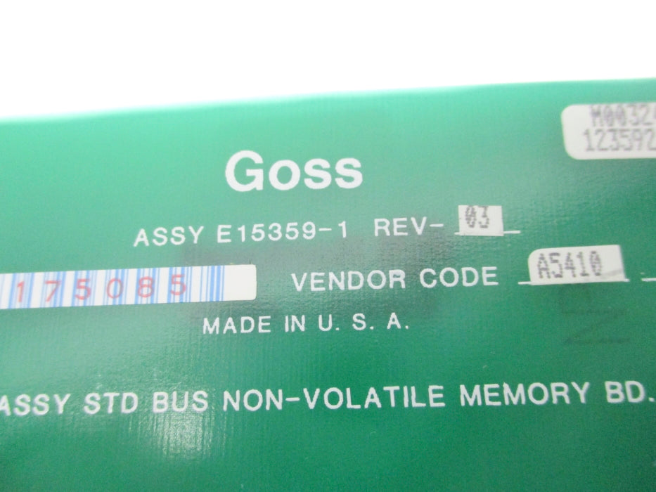 GOSS E15359-1 REV. 03 UNMP