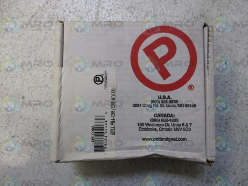 POTTER 1806120 PBA-1206 ALARM BELL * FACTORY SEALED *