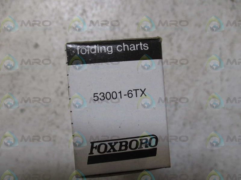FOXBORO 53001-6TX FOLDING CHART PAPER *NEW IN BOX*