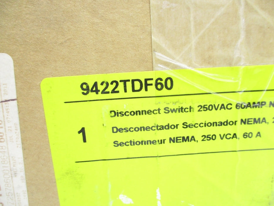 SQUARE D 9422TDF60 SER. A NSMP