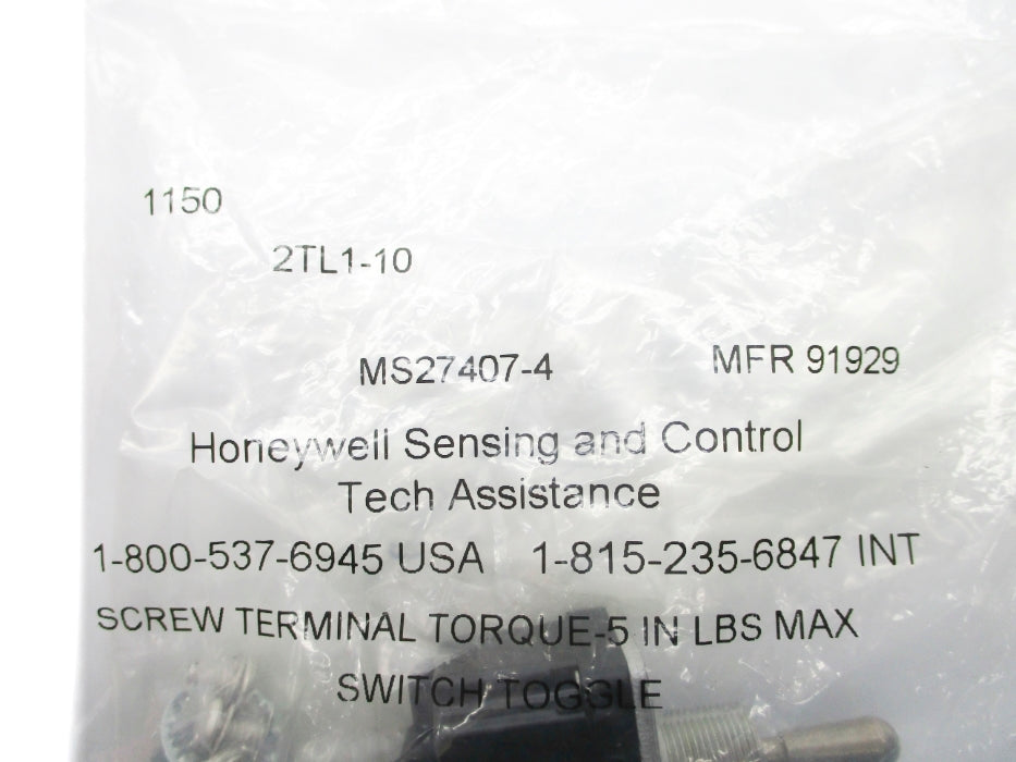 HONEYWELL 2TL1-10 NSMP