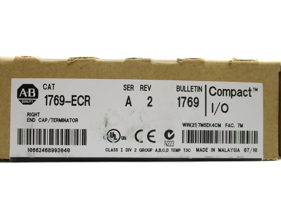 ALLEN BRADLEY 1769-ECR SER. A DATE: 2010 NSFS